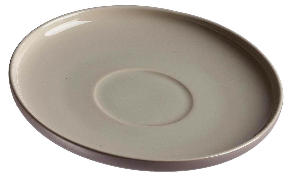 Flirt by R&B Geschirr-Serie Taupe Jasper Größe Kaffeeuntertasse 15 cm Taupe Jasper