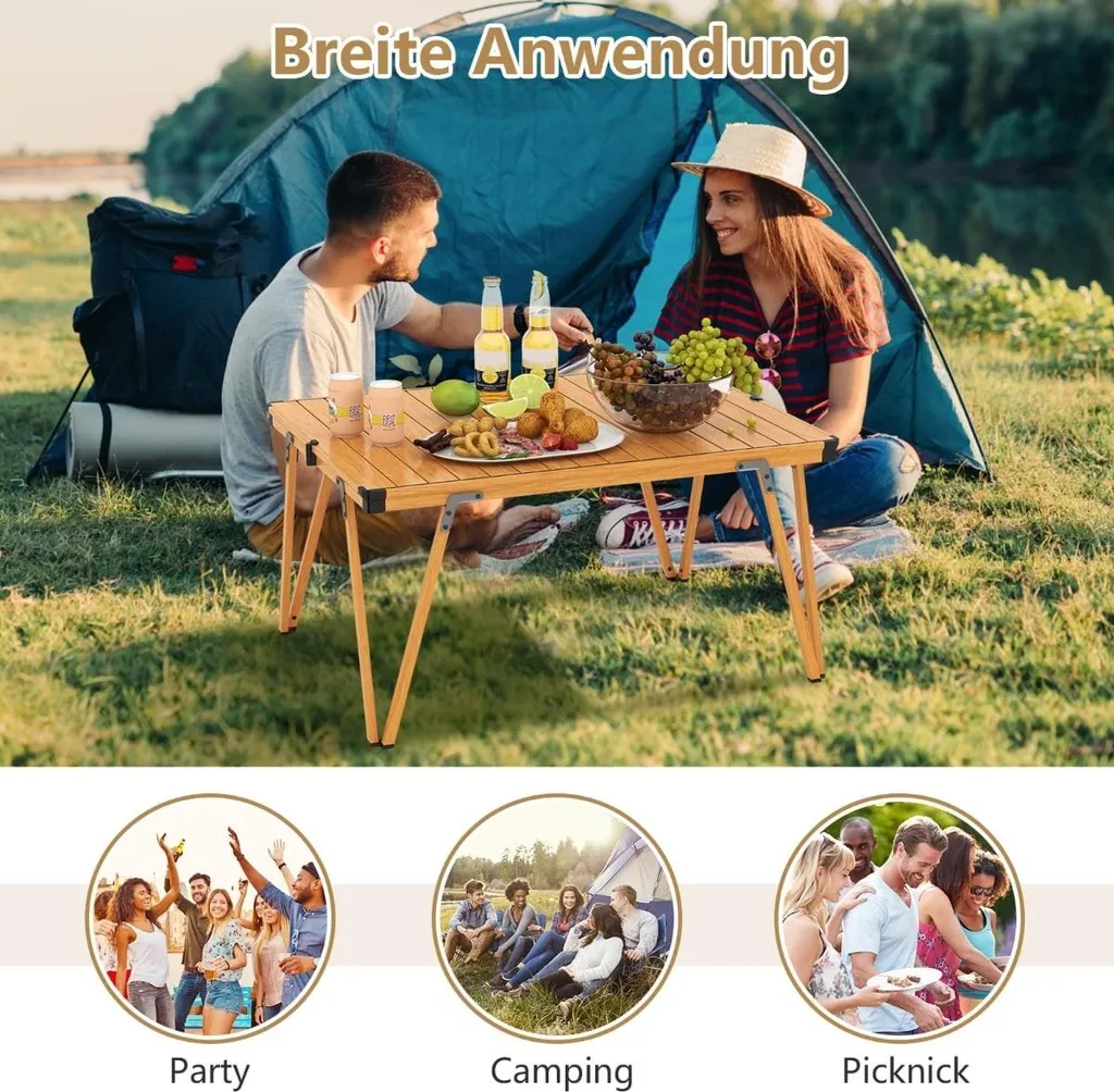 Table de camping pliable pour repas en plein air et sorties vtt - 3