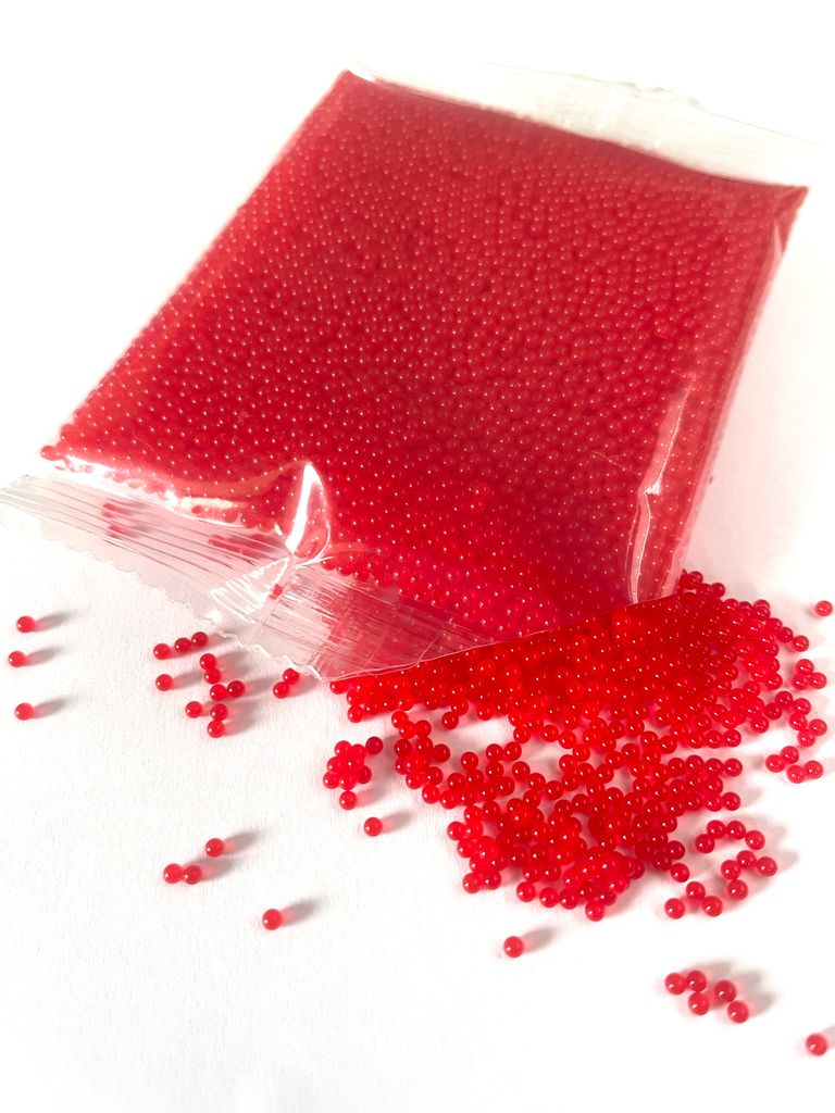 Bälle – 10.000 Stück – 7–8 mm – Rot – Orbeez – Wasserabsorbierende Bälle – Wasserbälle – Gelbälle Transparent – Wasser...