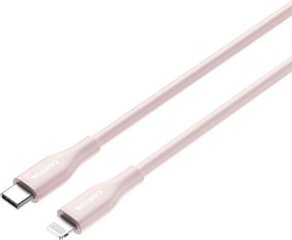 Chargeur Rapide iPhone USB-C vers Lightning 1m Silicone Rose Durable