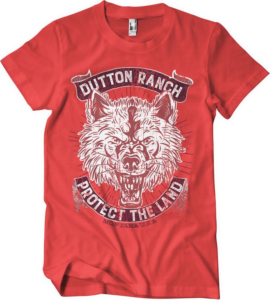 Dutton Ranch - Protect The Land T-Shirt - Large - Red