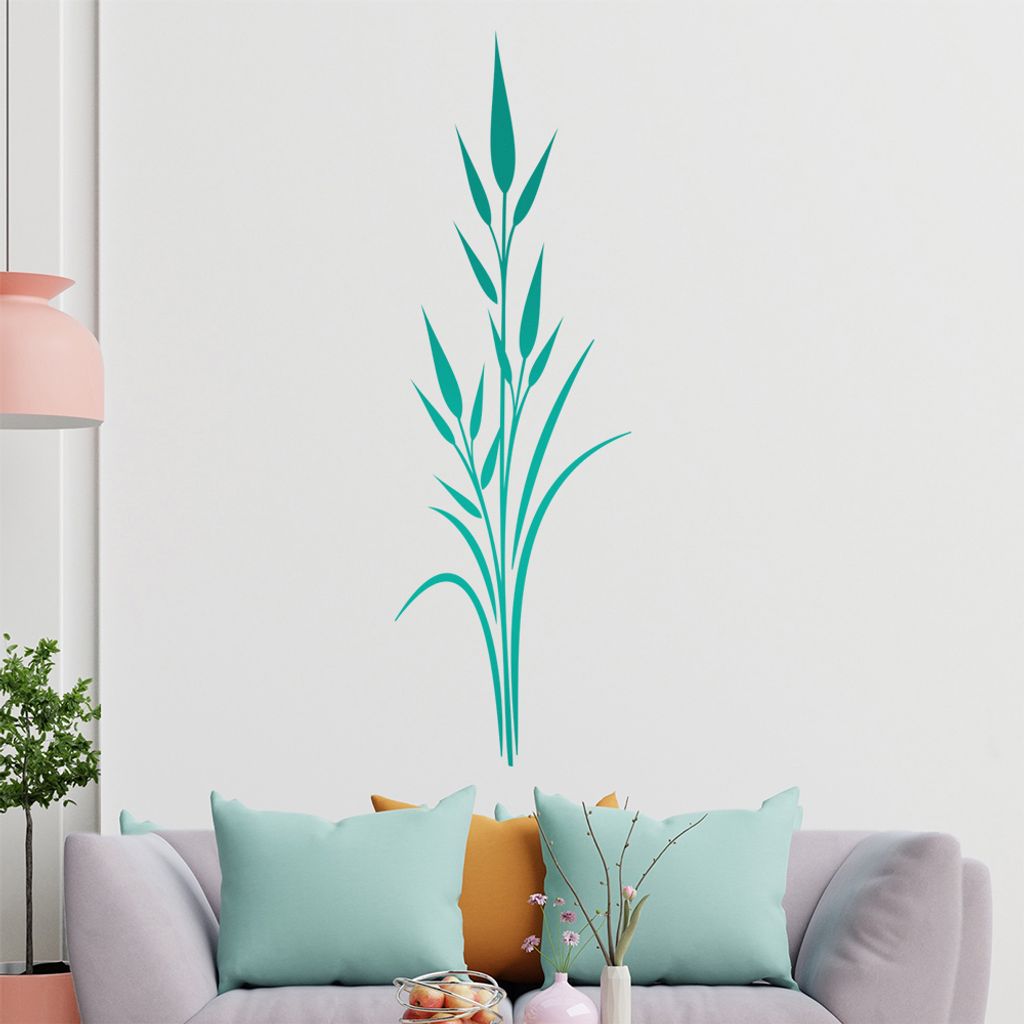 junges Getreide Wandtattoo in 6 Größen - Wandaufkleber Wall Sticker - Dekoration, Küche, Wohnzimmer, Schlafzimmer, Badezimmer