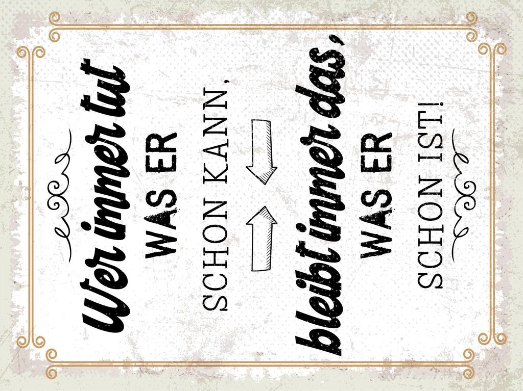 vianmo Holzschild 40x30 cm Wer immer tut was er schon kann Deko Schild