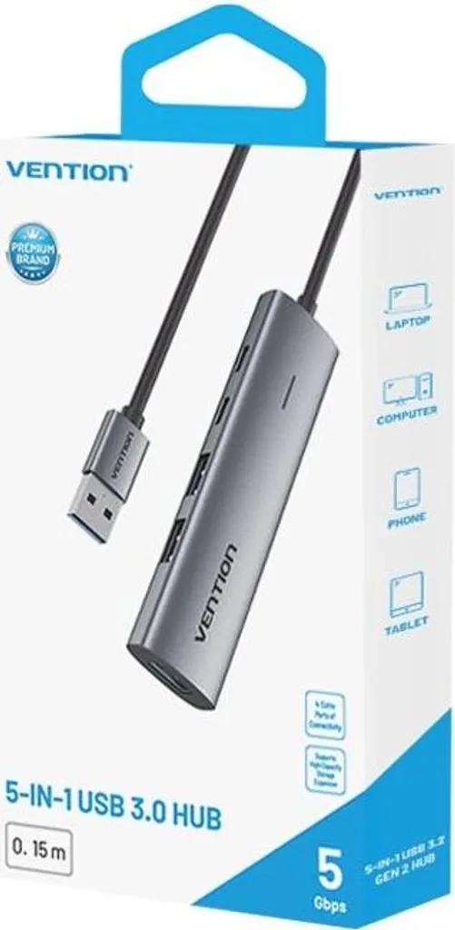 Hub USB Multiport pour PC Portable Vention Extension Clé Disque