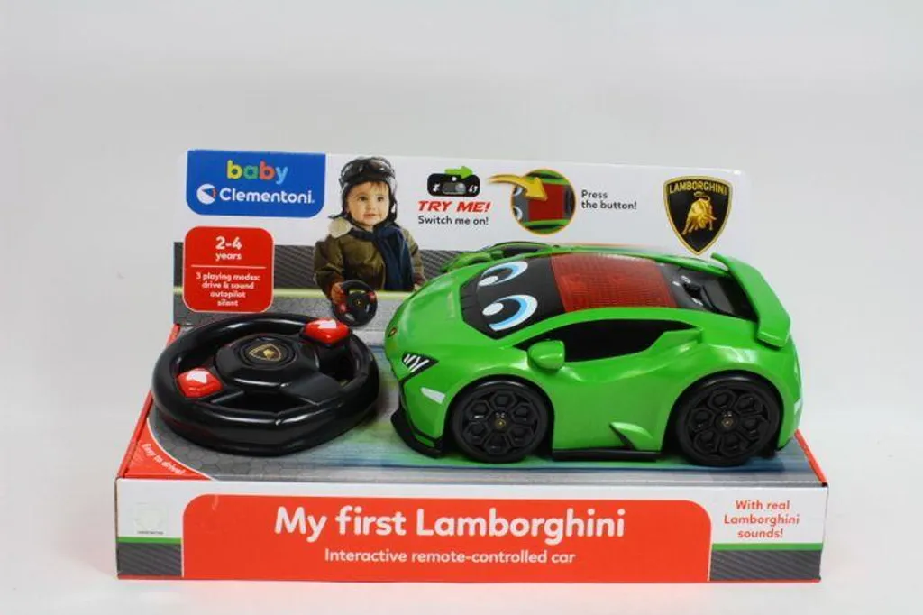 Voiture télécommandée Lamborghini Clementoni Facile à Diriger pour Bébé