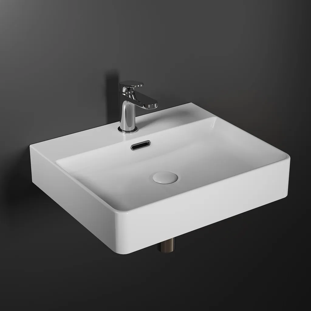 Lavabo Rettangolare HOROW 50 cm - Trasforma il tuo Bagno Ospiti