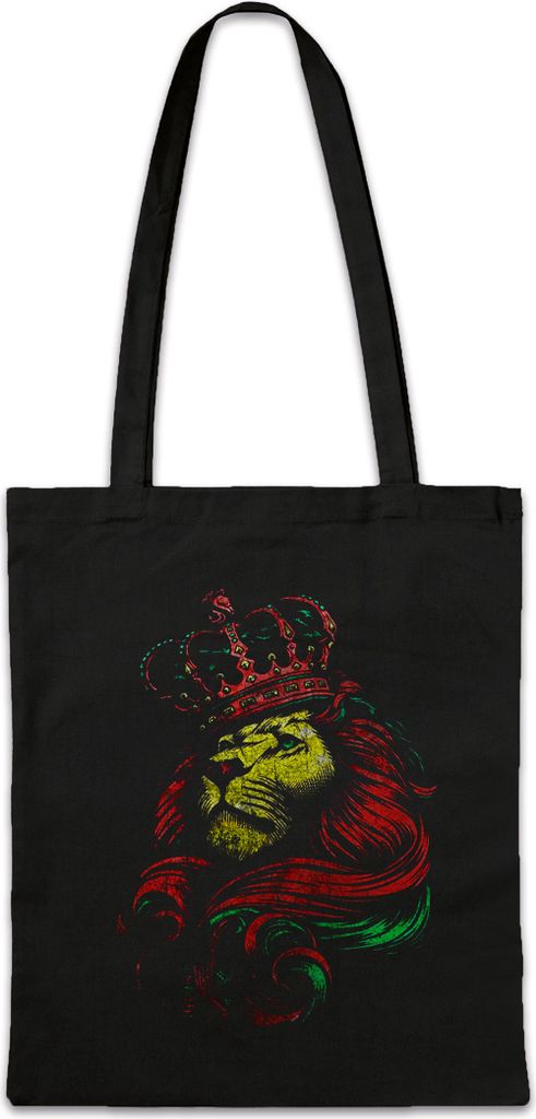Urban Backwoods Rastafari Lion VI, Stofftasche, Farbe: Schwarz