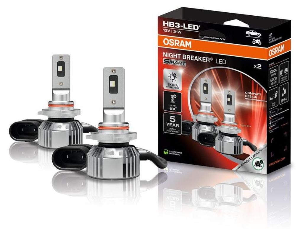 Osram HB3 Night Breaker LED smart Scheinwerferlampe 2er Set