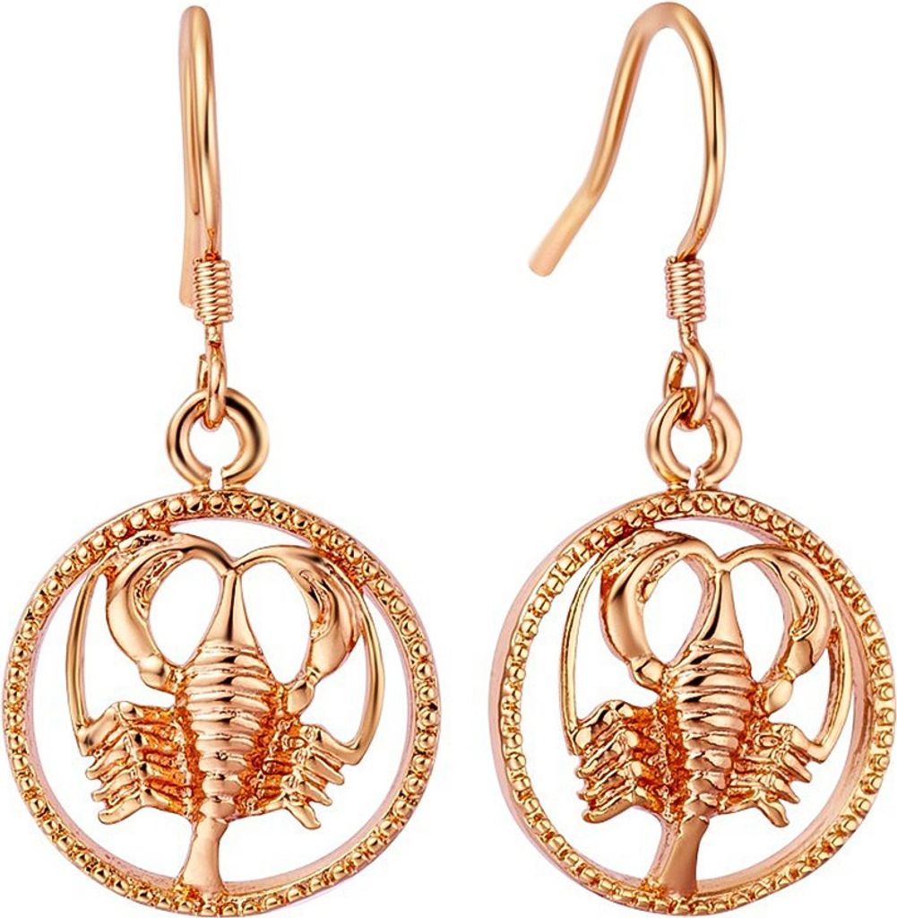 Sternzeichen-Ohrringe Krebs Damen Ohrstecker Ohrhänger Sternzeichen Autiga rosegold