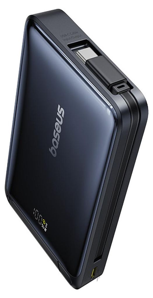 Baseus Nomos, 10000 mAh, Kabelloses Aufladen, 45 W, Schwarz Produktbild 