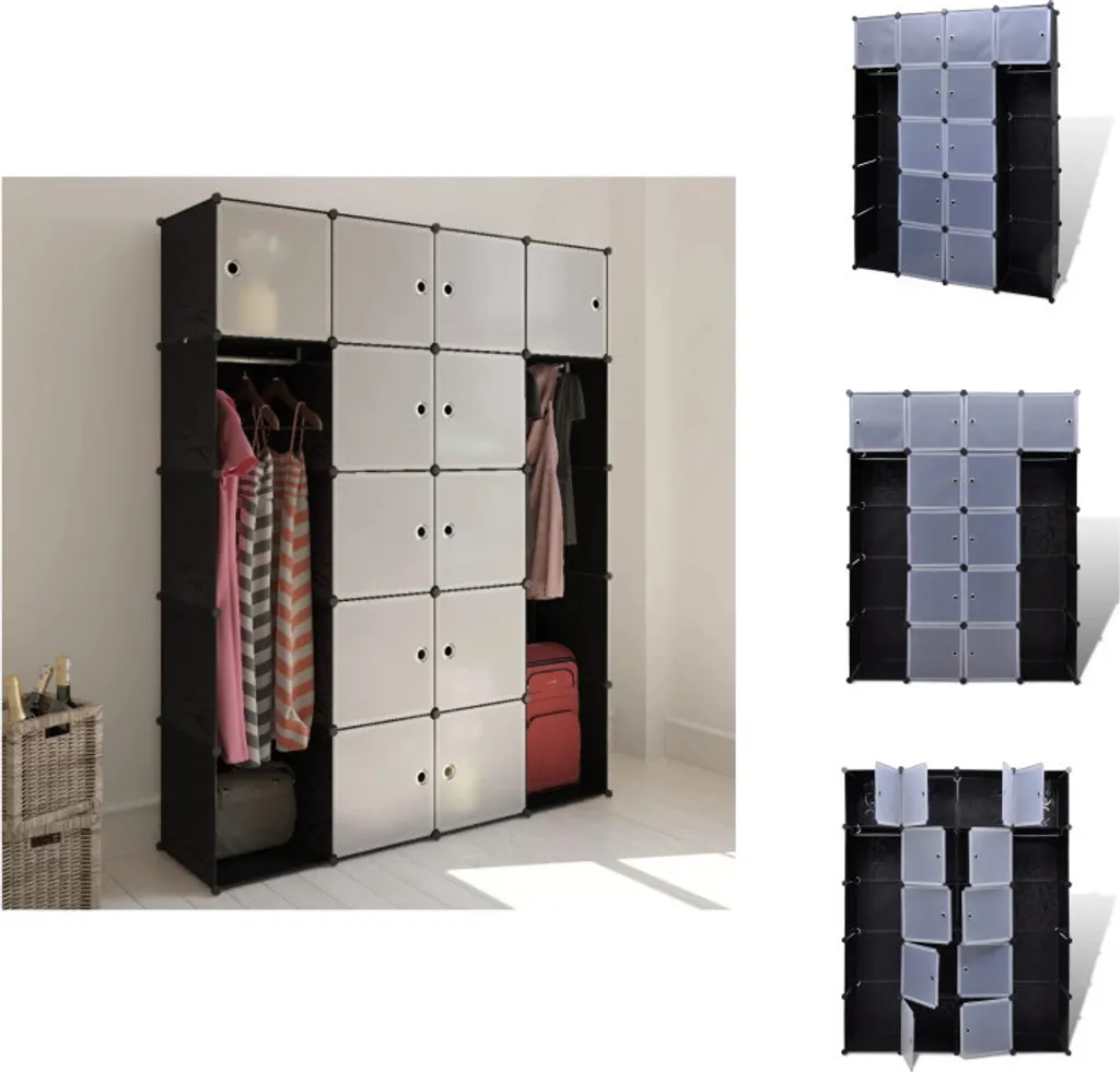 vidaXL Armadio Modulare 14 Scomparti 37x146x180,5 cm - Offerta Online