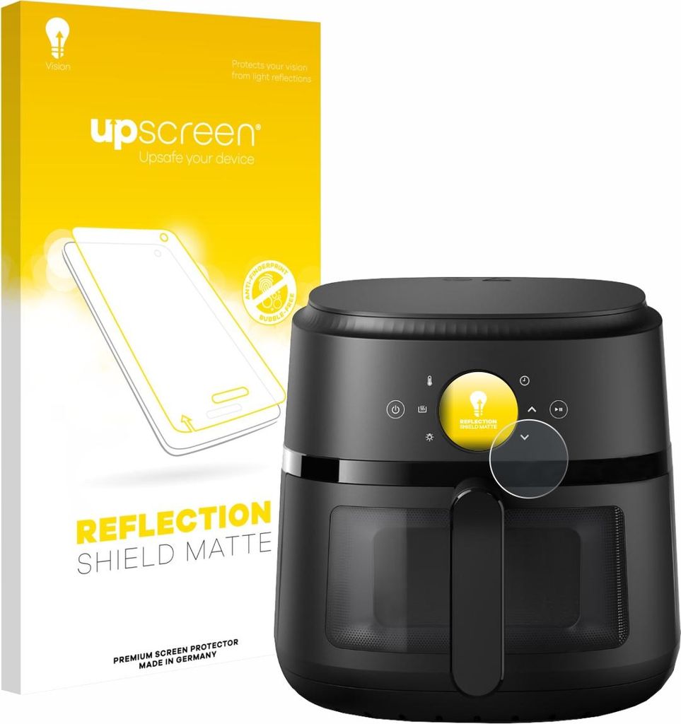 upscreen Schutzfolie für Philips Airfryer 2000 Gen 2 6,2L Displayschutz Displayschutzfolie Folie Matt Entspiegelungsfolie