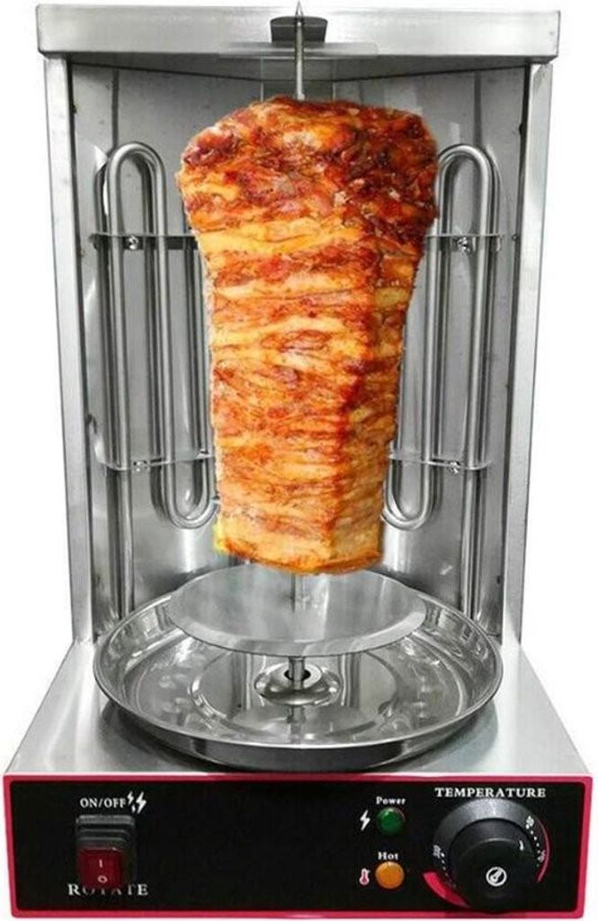 Grill – „Professioneller Vertikal-Dönergrill: Drehgrill mit Temperaturregelung für perfekt gegrilltes Hähnchen und Gyros. Leistungsstarker 3...