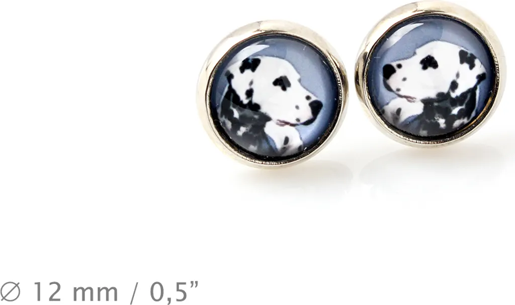 Dalmatiner, Dalmatinac - Gioielli con la tua foto - Scatola, collana e set di orecchini, prodotti personalizzati del marchio Art-Dog.
