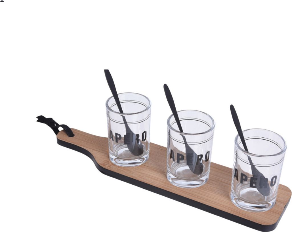 Koopman Serviertablett, Bambus, 32x8x1 cm, braun Produktbild 