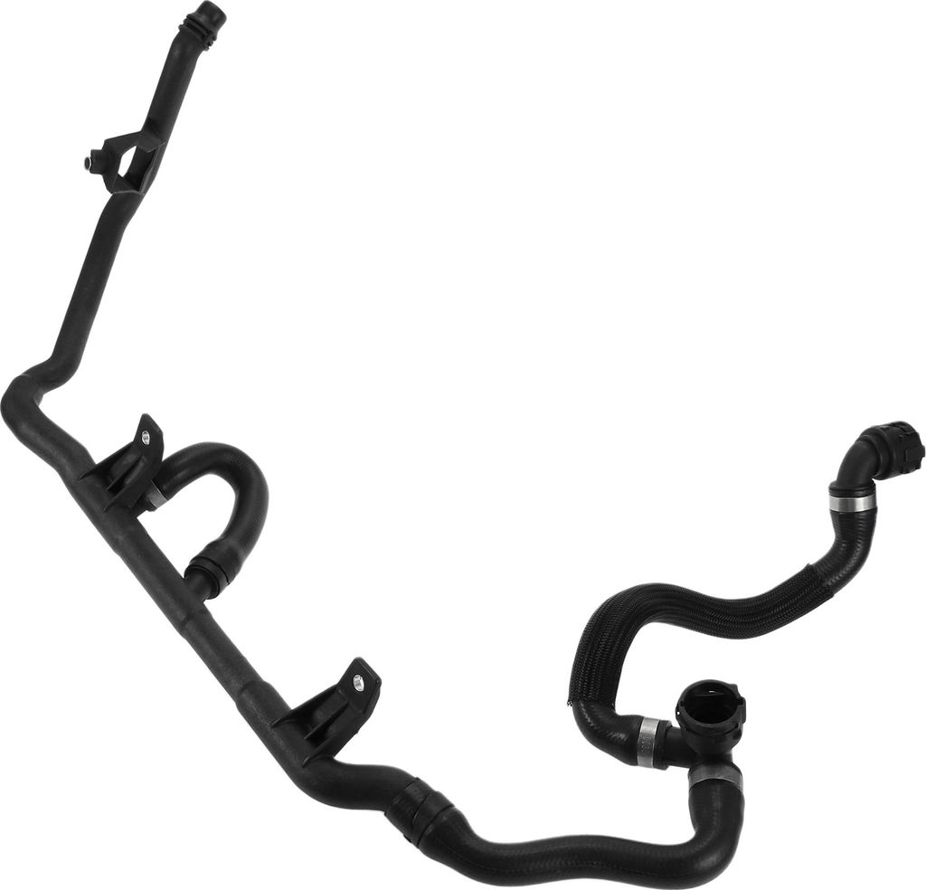 4-Wege-Schlauch-Wasserschlauchmontage für BMW 335i 3.0L 2007-2010 Gute Abdichtung Nr.17127548230 Motorkühlmittelschlauch Schwarz 1 Stück