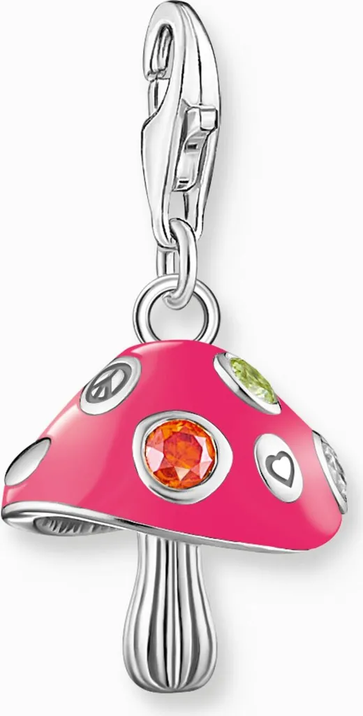 VENACOLY Ciondolo A Forma Di Fungo Con Pietra Di Luna, In Argento 925, Ipoallergenico, Per Bracciale, Regalo Donna