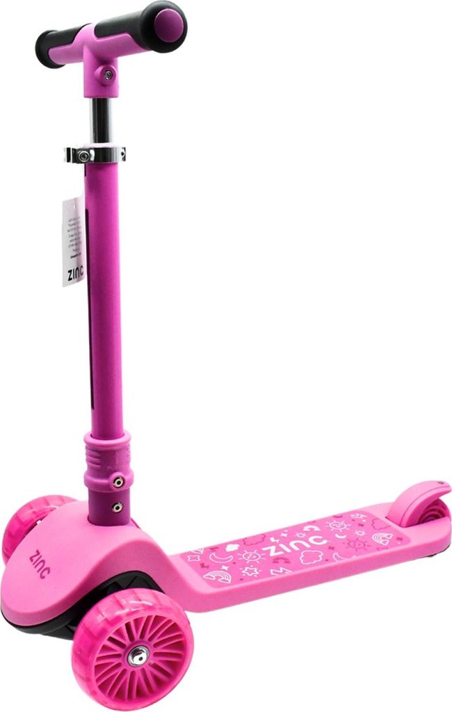 Zinc - Klapproller "Shine", LED RD3726 (Einheitsgröße) (Pink)