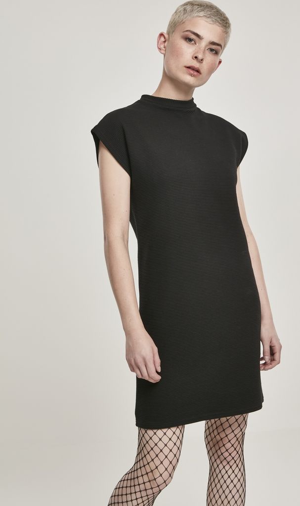 Urban Classics Kleid Ladies Naps Terry Extended Shoulder Dress Black-XS