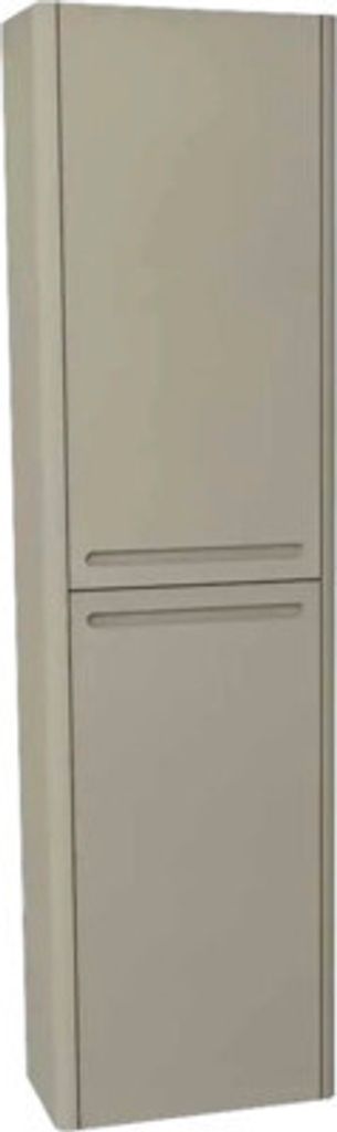 Hängehochschrank mit 2 Türen und Wäschekorb Devo Gloria 2.0 rechts BxHxT 40x172x33 cm stone grey supermatt glatt