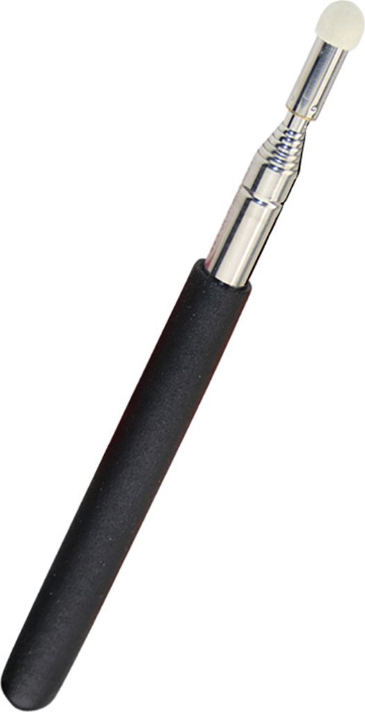 1.2m Teleskoplehrer Zeiger Anti-Rutsch tragbarer universeller Handheld Whiteboard Kapazitiver Touchscreen-Moderator Klassenzimmerzubehör-Schwarz