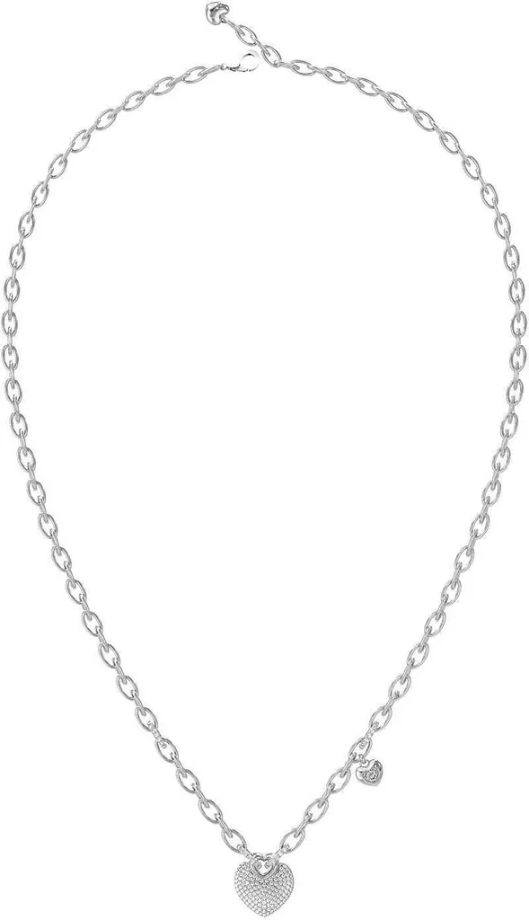 Guess Collana Crazy In Love JUBN05212JWRHT/U | Regalo Cuore Acciaio