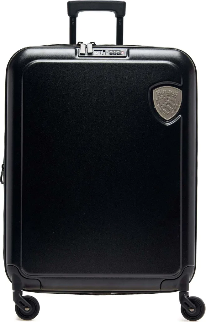 Chariot de cabine PPT bleu - Valise homme en synthétique noir et robuste