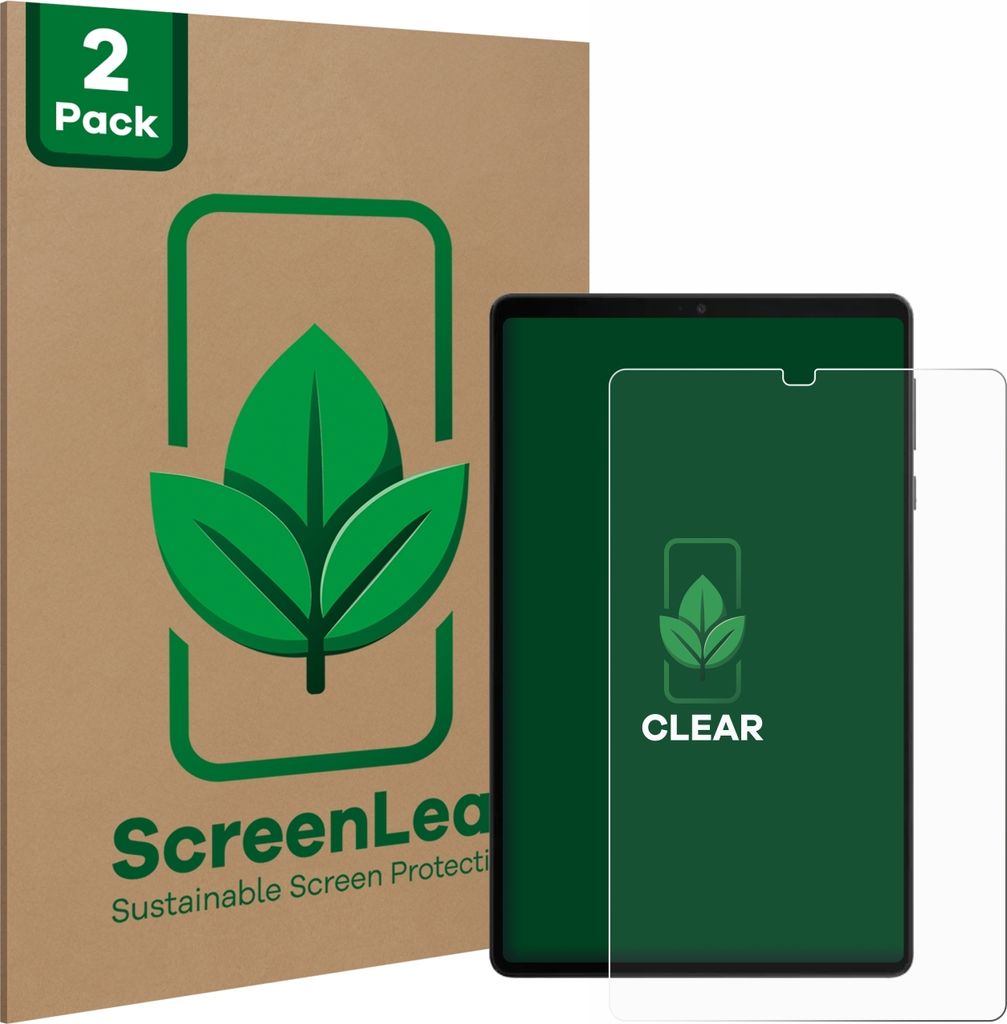 2x ScreenLeaf Schutzfolie für Lenovo Legion Tab Gen 3 nachhaltiger Displayschutz Display Schutz Folie Klar Transparent