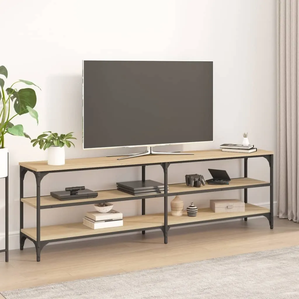 SYFAX™ Mobile Porta TV Rovere Sonoma 160x30x50 cm in Legno Multistrato - 2