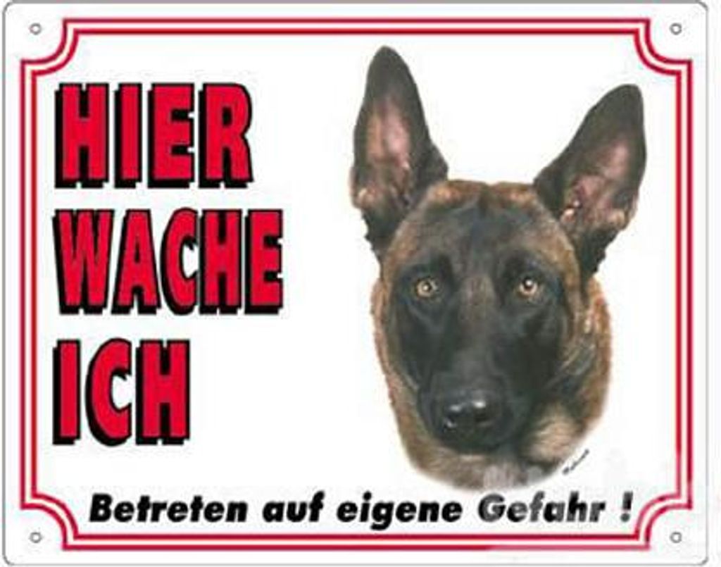 Nobby Warntafel Malinois 250 x 200 mm