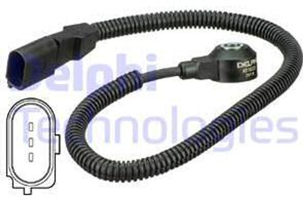DELPHI AS10222 Klopfsensor OE 077905377E kompatibel mit A4 8E, A4 8H, A4 8K, A5 8T, A5 8F, A6 4F, A8 4E, A8 4H, Q7, R8, Phaeton, Touareg