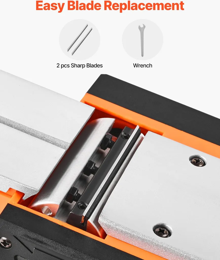 Pialle elettriche a batteria - Larghezza di taglio 82 mm - Motore brushless - Velocità 15.000 giri/min - Profondità di taglio regolabile - Compatibile con batteria da 18 V - Per la lavorazione del legno - Solo utensile - 6