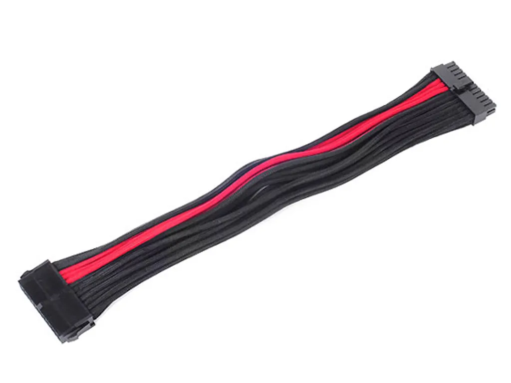 SilverStone SST-PP07-MBBR Câble ATX 24 broches 300mm Noir et Rouge