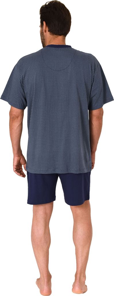 Wunderschöner Normann Herren Kurzarm Schlafanzug Shorty Pyjama in edler Optik ; grün , 58