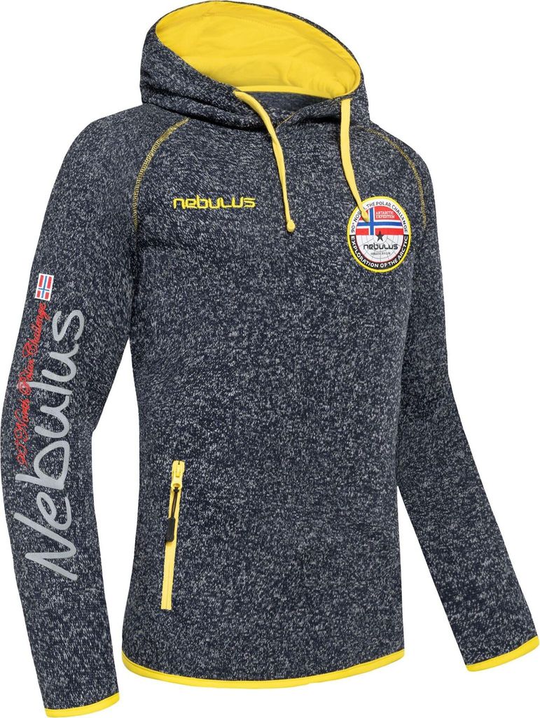 Nebulus Fleecehoody MILL Herren, warmer Hoody , Kapuzenpullover , P5046 - Herren, navy, 3XL