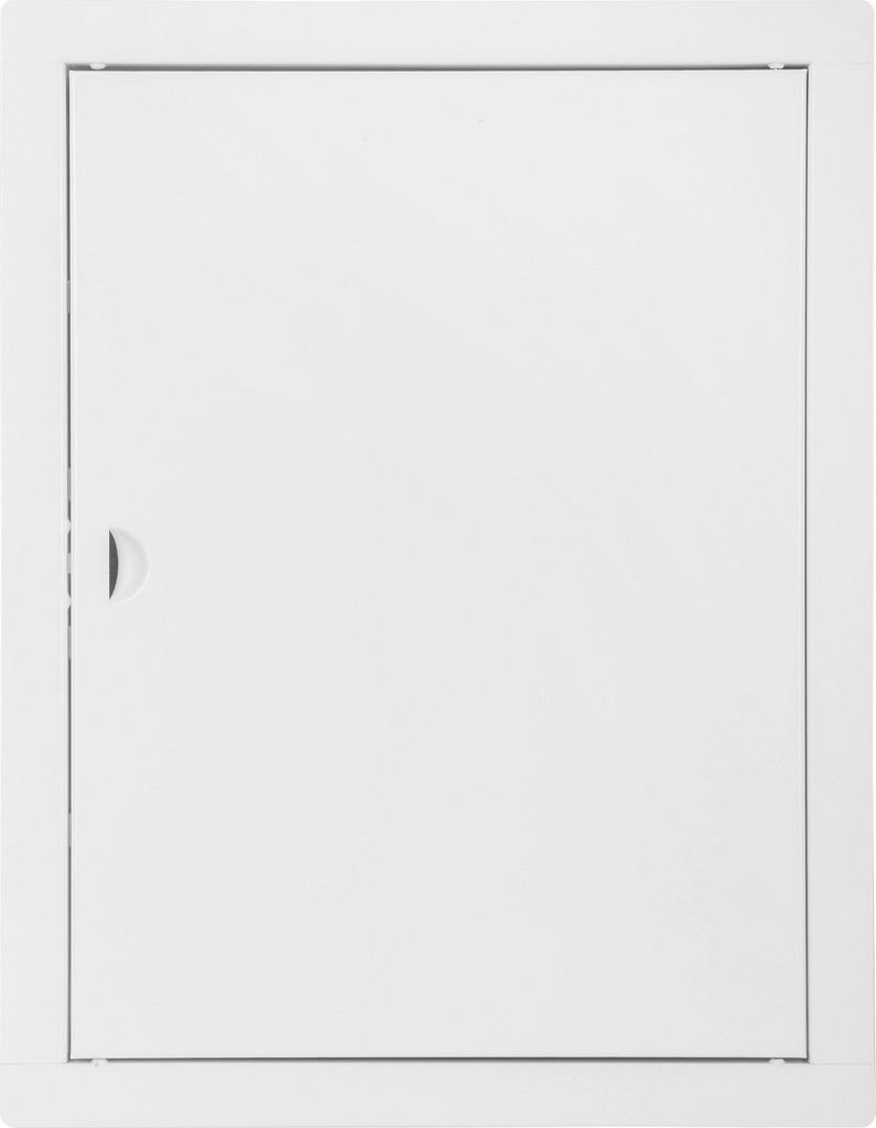 Revisionsklappe Metall Revisionstür FEINZ 25x30 cm - Weiß - Robuste Bauweise - Einfache Montage
