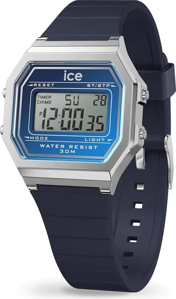 Montre sport chic Ice-Watch Ice Digit Retro Navy pour le quotidien S