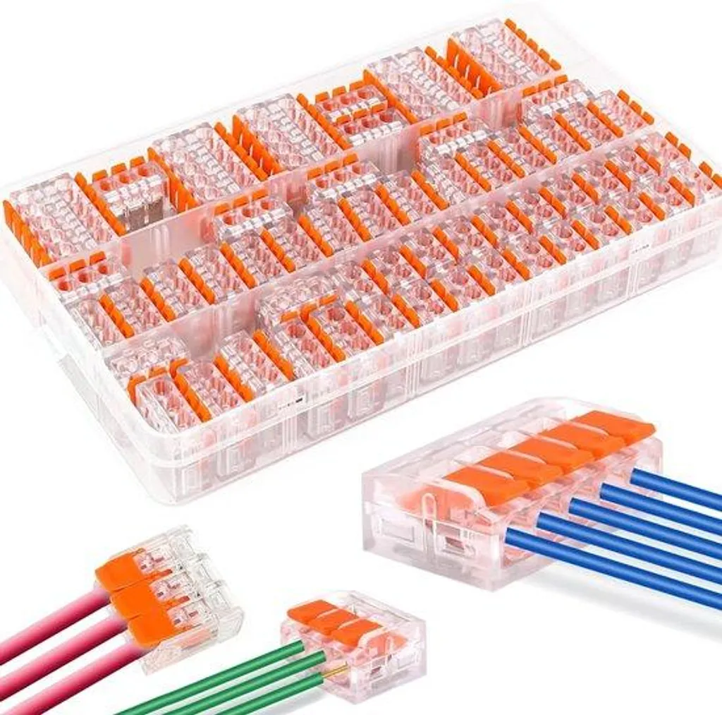 Connecteurs de câbles 4 mm² lot de 60 bornes de raccordement à vis