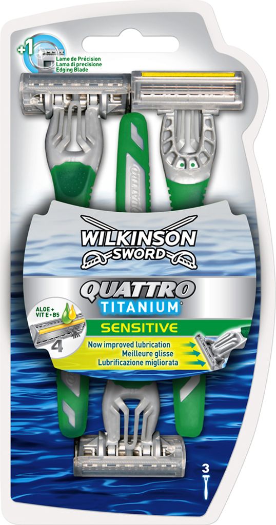 Wilkinson Sword Quattro Essential Sensitive - Maszynki Produktbild 