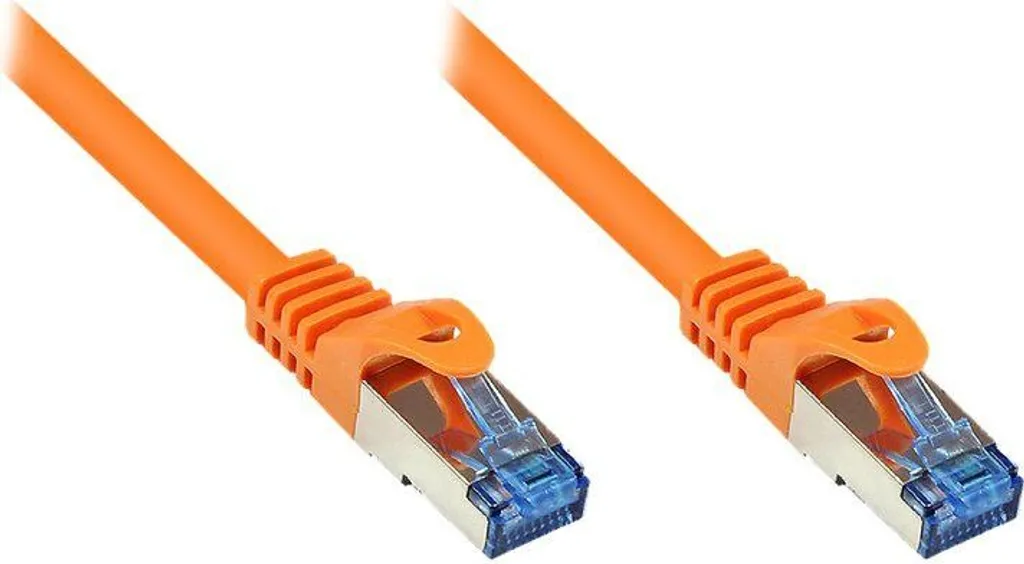 Cavo di Rete 1m Cat.6A S/FTP Arancio | Cavo LAN 10 Giga Rame Puro