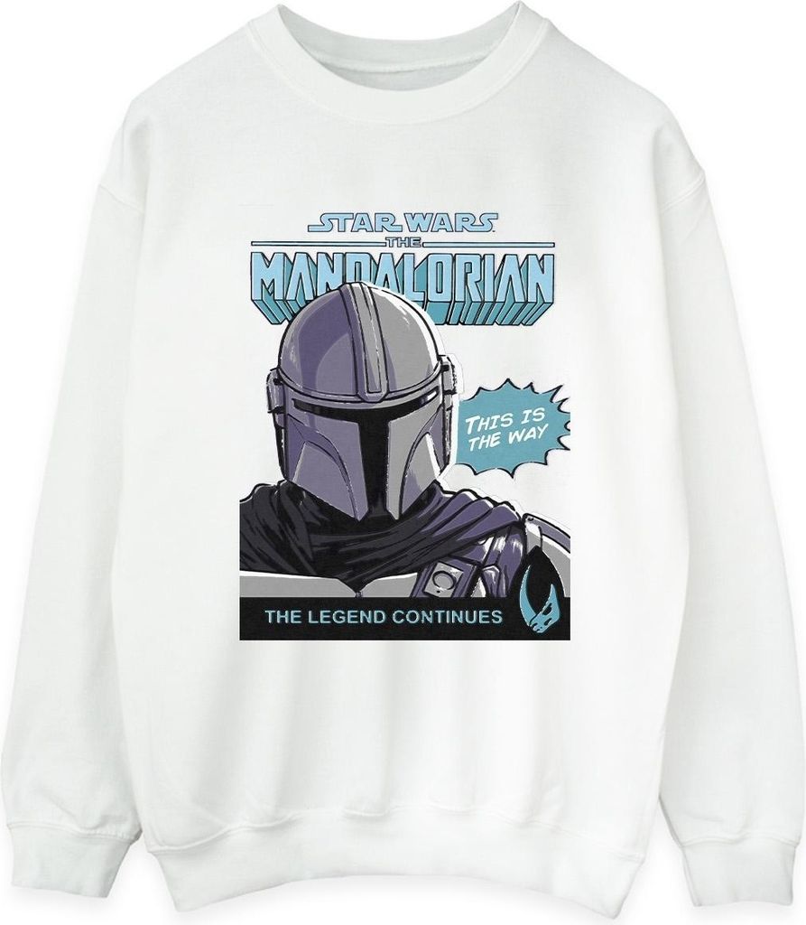 Star Wars The Mandalorian - Sweatshirt für Damen BI39193 (M) (Weiß)