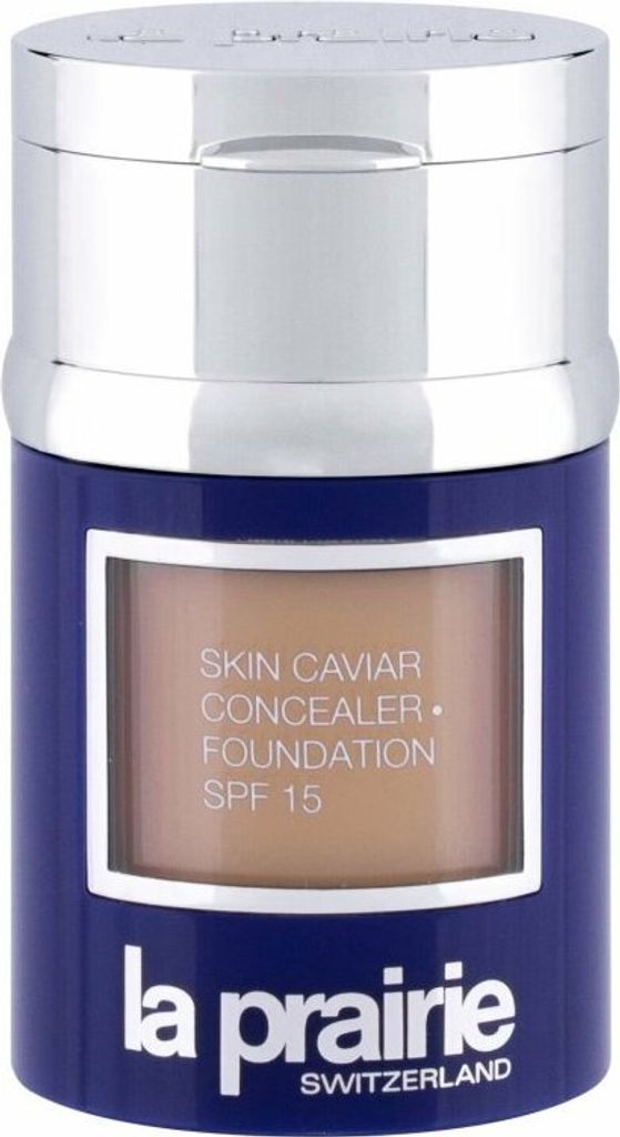 A product shot of a bottle of La Prairie Skin Caviar Concealer Foundation SPF 15.