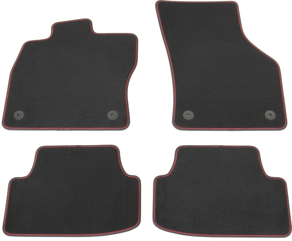 AD Tuning Premium Velour Fußmatten Set für VW Golf 7 AU, Limo GTI GTE V