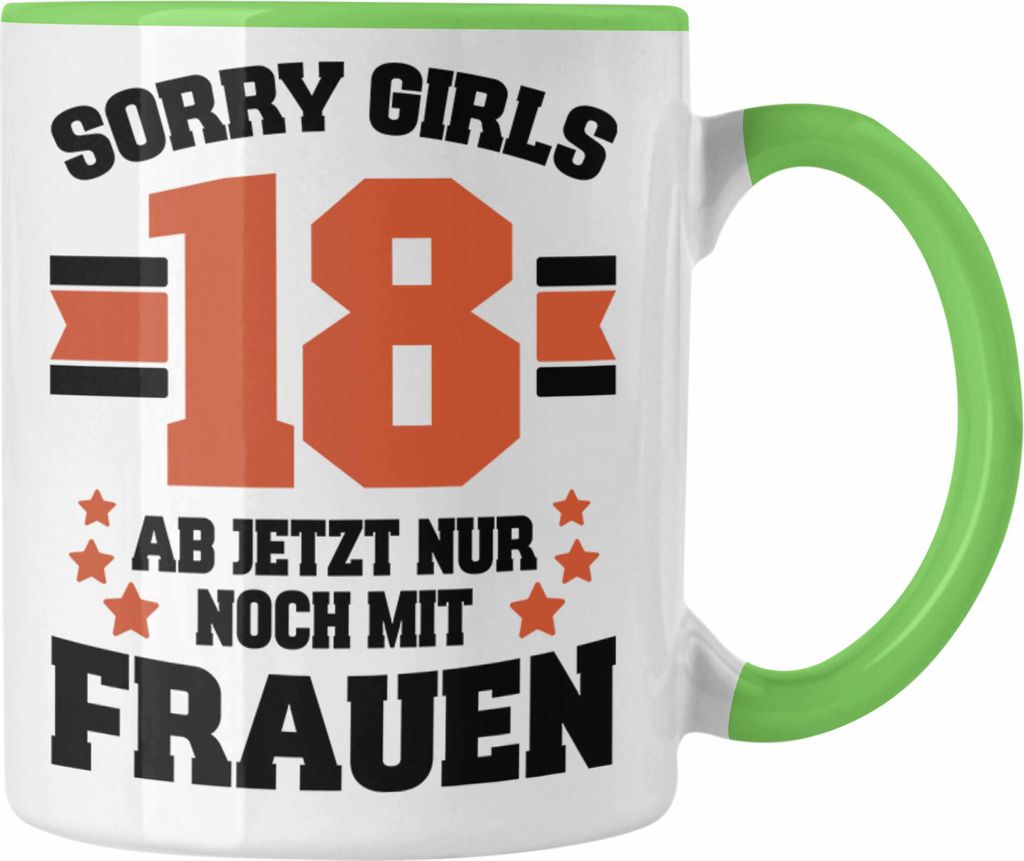 Trendation - 18. Geburtstag Geschenk Jungs Jungen Mann Lustiger Spruch 18er Geburtstagsgeschenk (Grün)