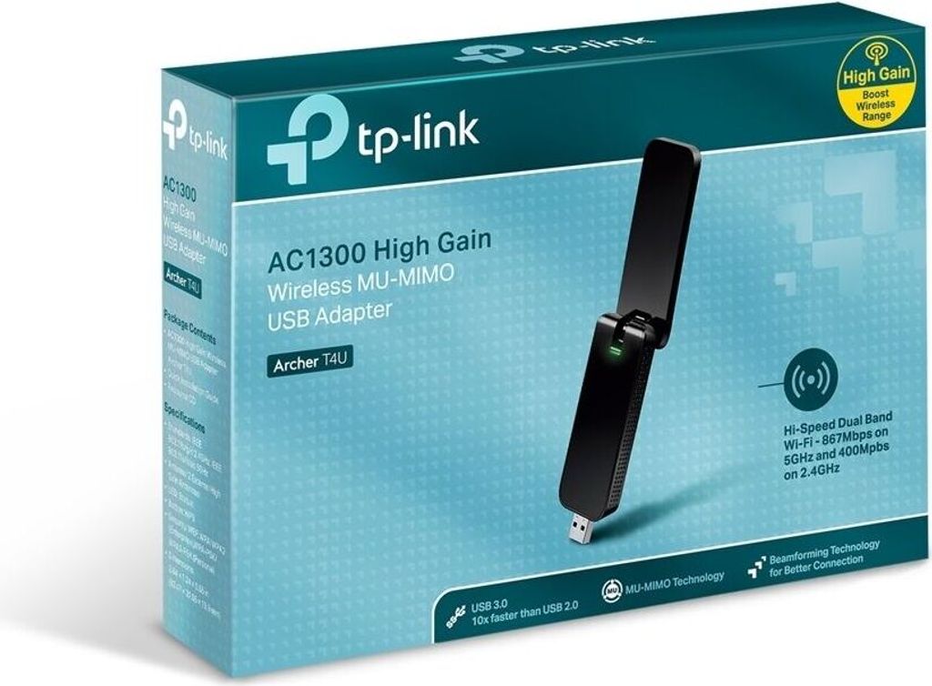 TP-Link Archer T4U(EU) TP-Link WL-USB Archer T4U (AC1300) Immagine del prodotto 