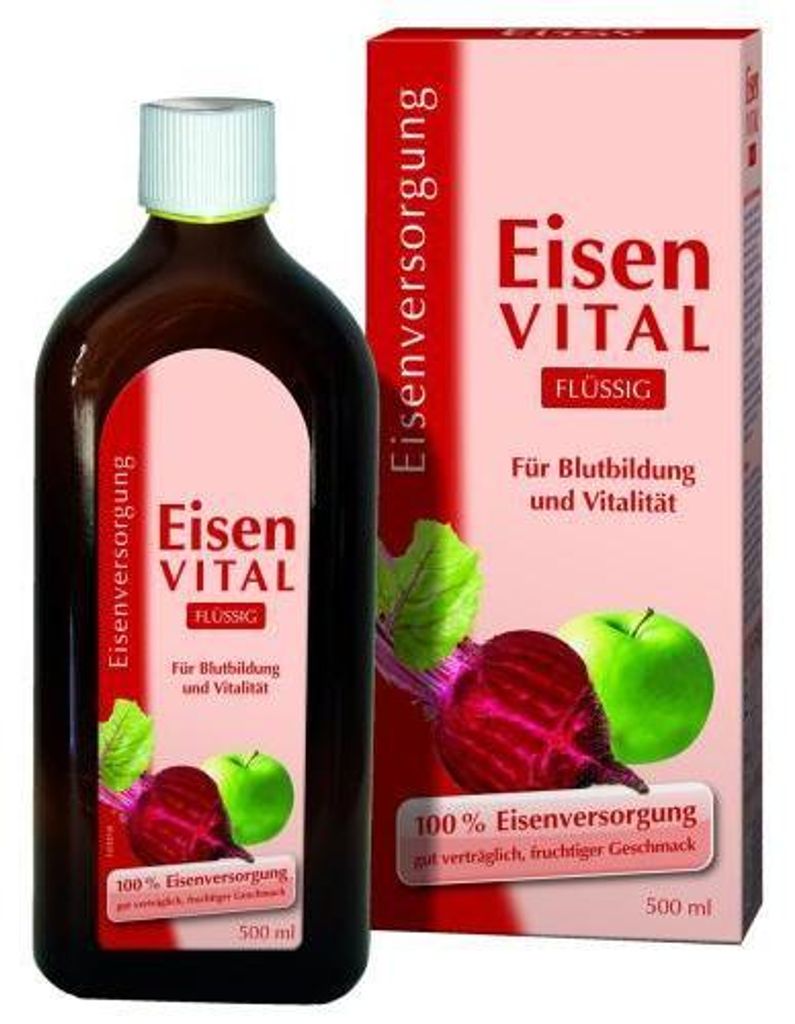 Hübner Eisen vital Lösung zur Eisenversorgung, 500 ml Lösung