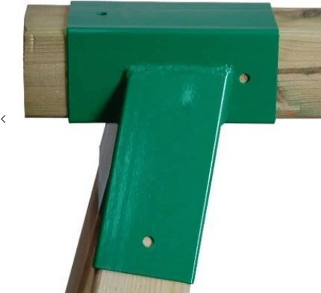 Connettore Altalena Legno 90x90 mm | Giunto 100 Gradi Verde per Parco Giochi