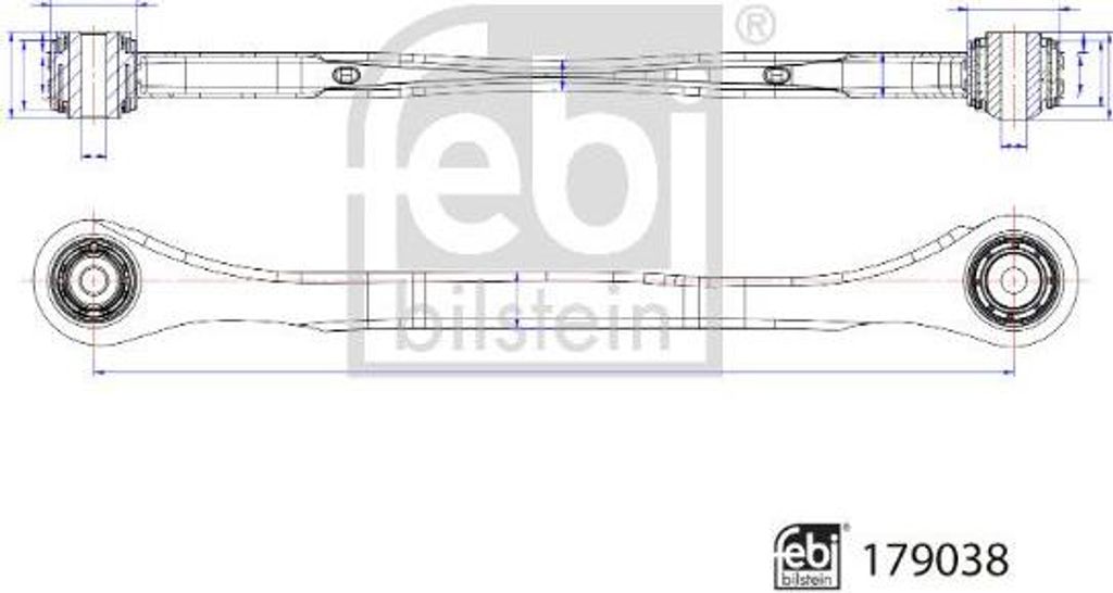 FEBI BILSTEIN 179038 Querlenker, Radaufhängung OE 8W0501530D kompatibel mit A4 8W, A5 F5