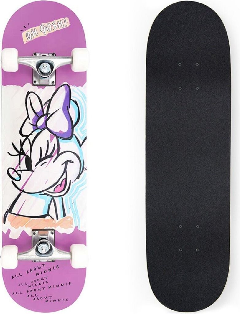 Skateboard Per Bambina In PVC Con Ruote Luminose – 61x18 Cm, Portata 100 Kg, Cuscinetti Silenziosi, Regalo Perfetto Per Ragazze