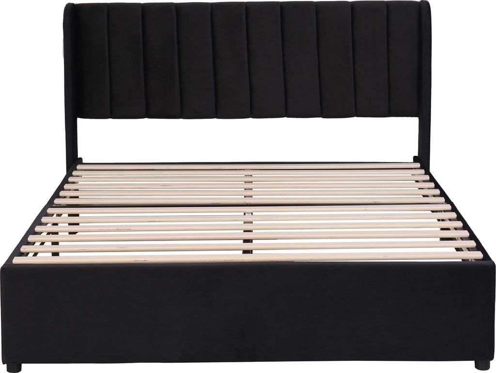 Flieks Polsterbett 140x200cm Doppelbett mit Lattenrost und Produktbild 